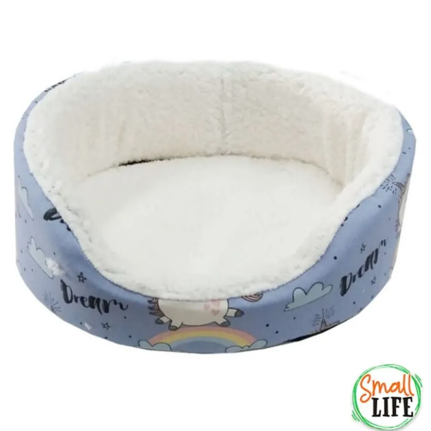 Small Life Cama com Estampado de Unicórnio para pequeno roedor