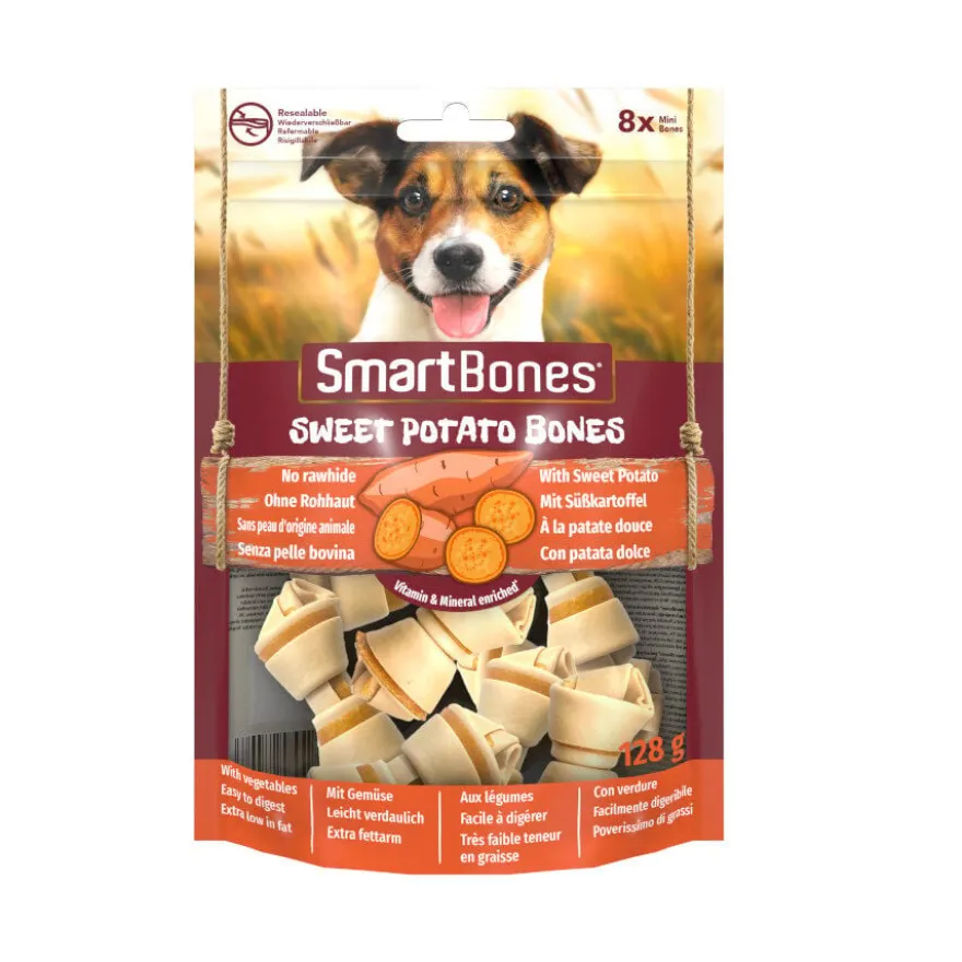 SmartBones Ossos de Batata Doce Mini para cães