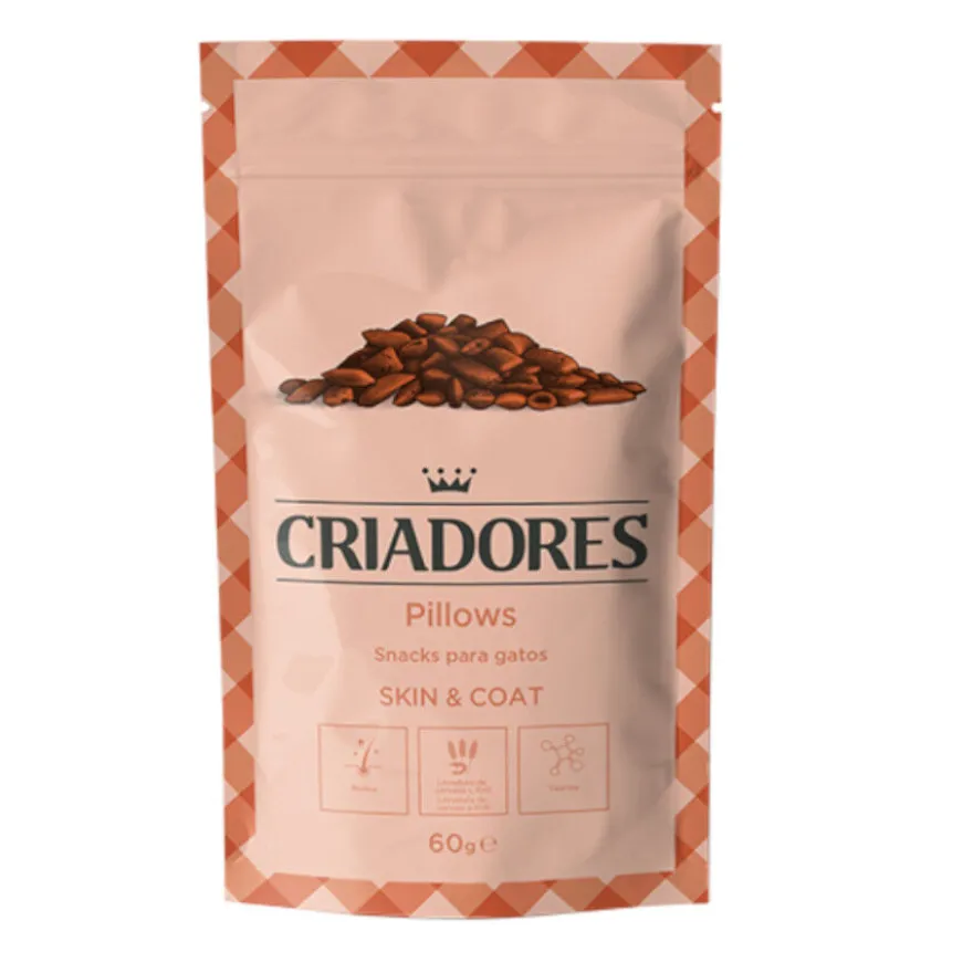 Snack Criadores Skin & Coat para melhorar a pele e o pelo do seu gato
