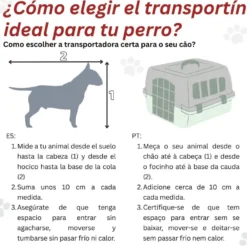 TK-Pet Barcelona Transportadora de plástico para cães e gatos