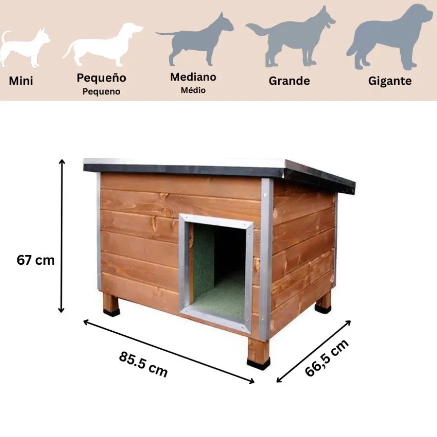 TK-Pet Nevada Casota de Madeira para cães