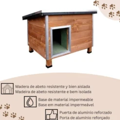 TK-Pet Nevada Casota de Madeira para cães