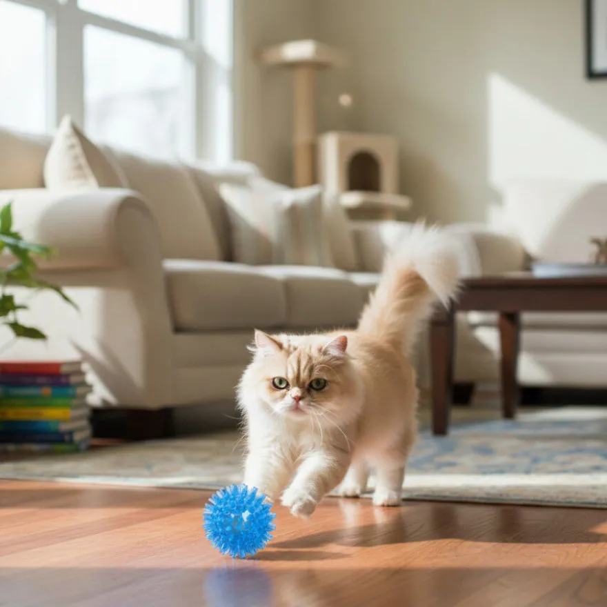 Tootoy! Chase Play Flash Ball Bola para gatos