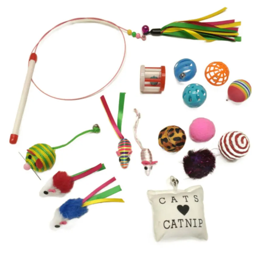 Tootoy! Chase & Play Party Set Kit de brinquedos para gatos
