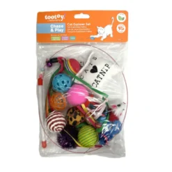 Tootoy! Chase & Play Party Set Kit de brinquedos para gatos