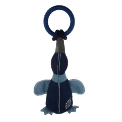 Tootoy! Comfort Denim Duck peluche com som e corda para cães
