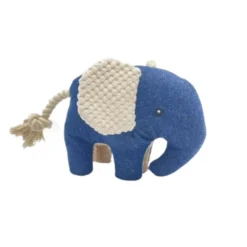 Tootoy! Comfort Denim Elephant peluche com som para cães