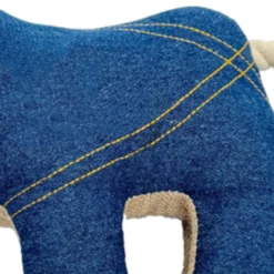 Tootoy! Comfort Denim Rhino peluche com som para cães