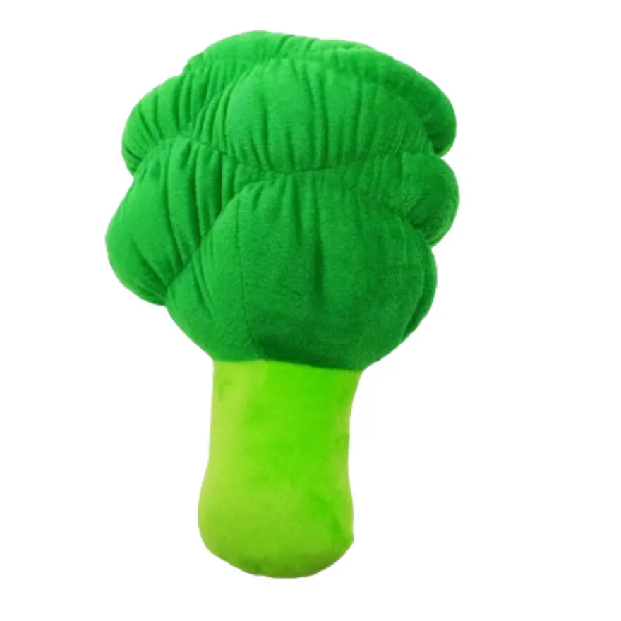 Tootoy! Comfort Healthy Broccoli Cuddler peluche com som para cães