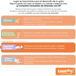 Tootoy! Comfort & Relax Ouriço interativo peluche para gatos