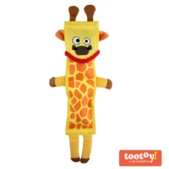 Tootoy! Comfort Resistant Giraffe Toy peluche para cães