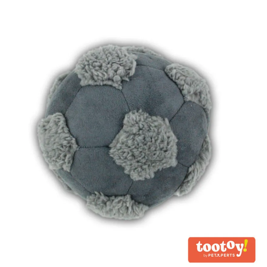 Tootoy! Comfy Football Grey Bola de Peluche para cães