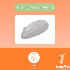 Tootoy! Interactive & Stimulate Rato com laser para gatos
