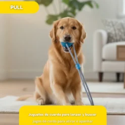 Tootoy! Pull Brinquedo interativo corda com pega para cães