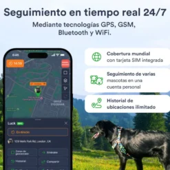 Trackimo Petloc8 4G Rastreador GPS para cães e gatos
