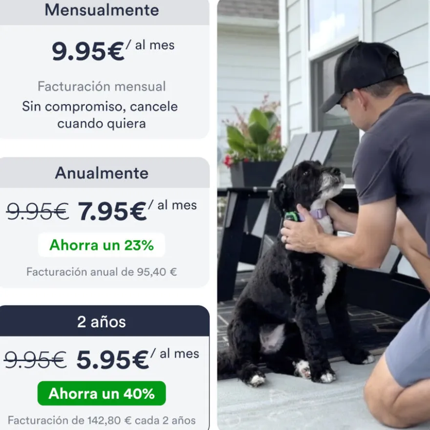 Trackimo Petloc8 4G Rastreador GPS para cães e gatos