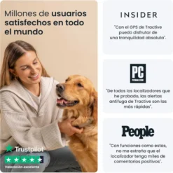 Trative GPS Dog 6 Rastreador de cães preto