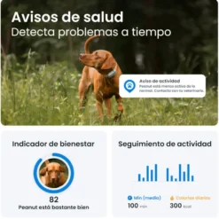 Trative GPS Dog 6 Rastreador de cães preto