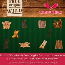 True Origins Nervo de Touro Snack para cães
