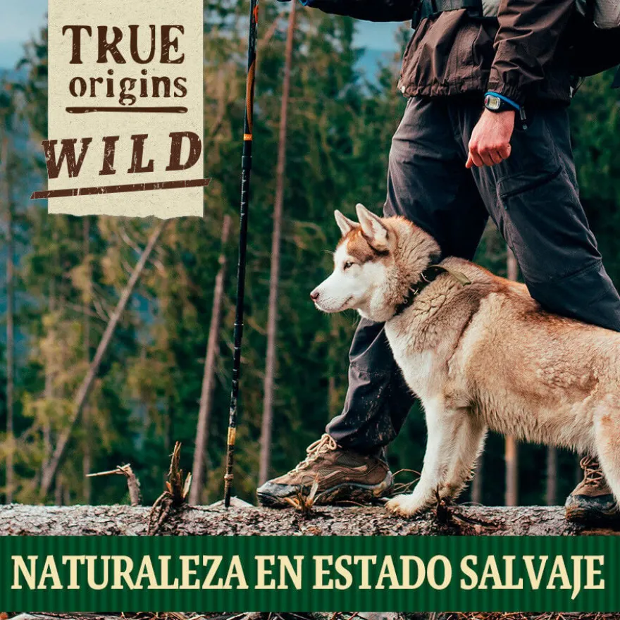True Origins Pele de salmão com carne Snack para cães