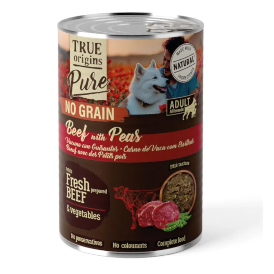True Origins Pure Adulto Novilho lata para Cães