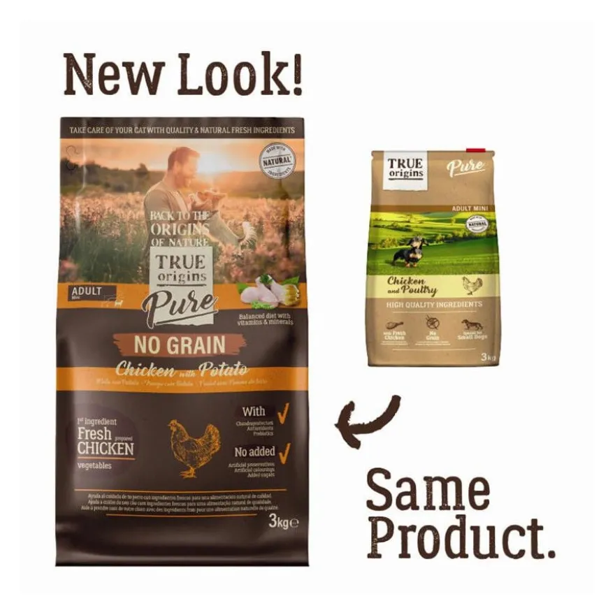 True Origins Pure Mini Adult Frango ração para cães