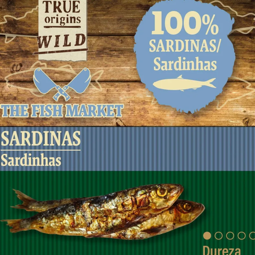 True Origins Sardinhas Snack para cães