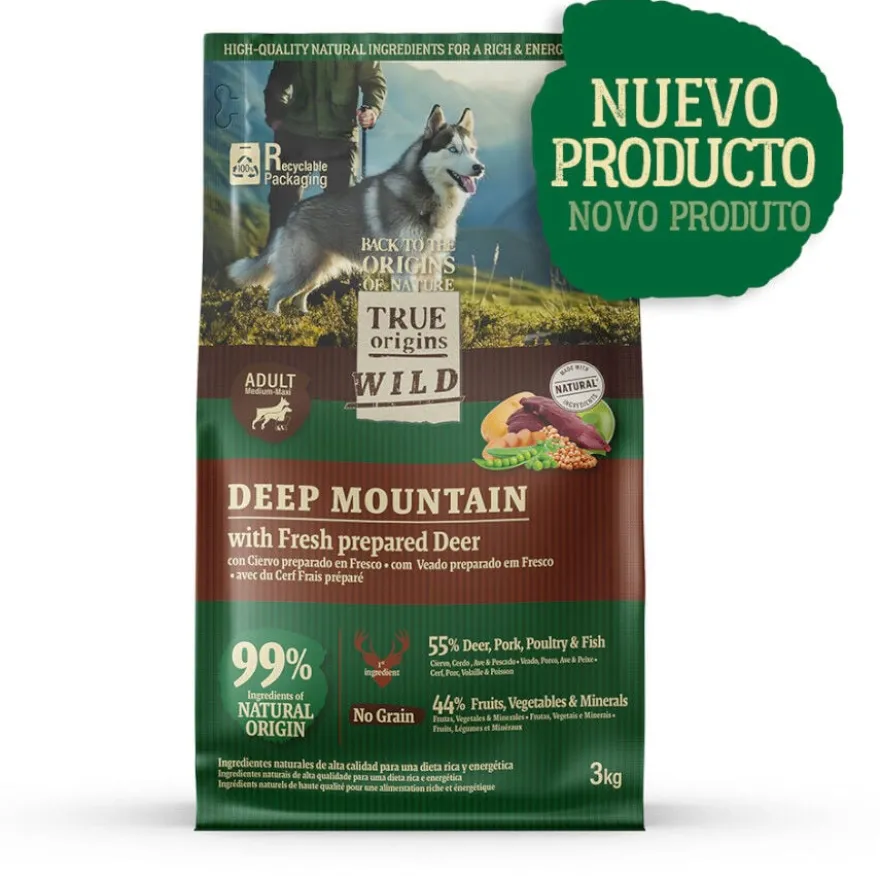 True Origins Wild Deep Mountain ração de veado para cães