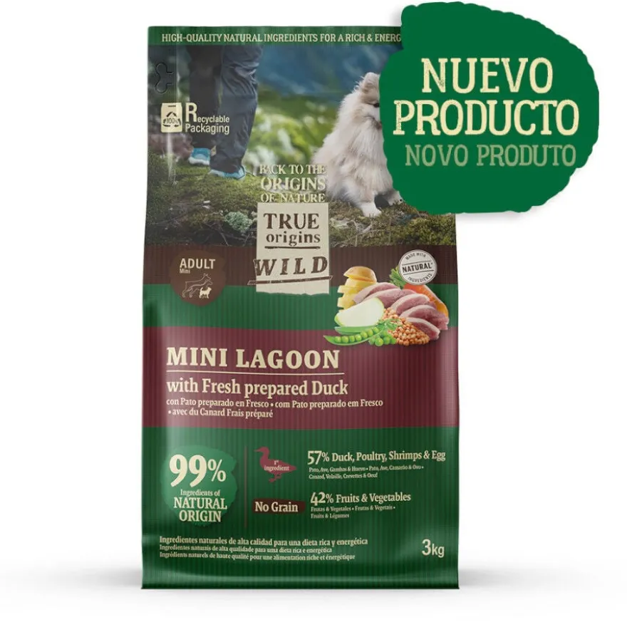 True Origins Wild Mini Lagoon ração de pato para cães
