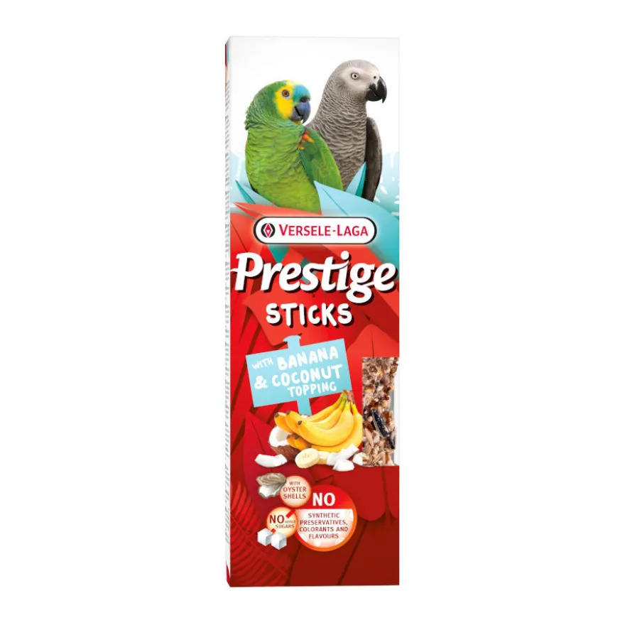 Versele-Laga Prestige Sticks de Banana e Coco para Papagaios