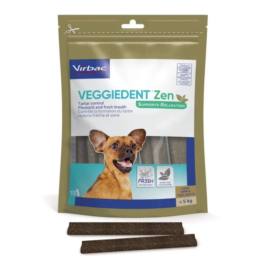 Virbac Snack para cães formato XS Veggiedent Zen