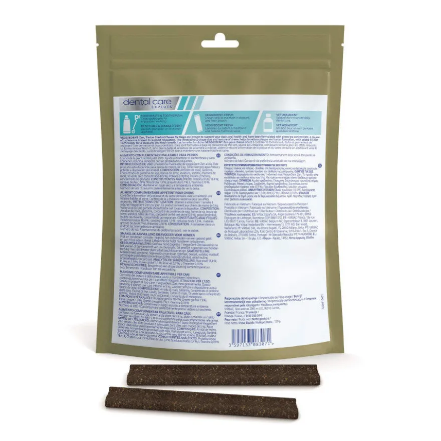 Virbac Snack para cães formato XS Veggiedent Zen
