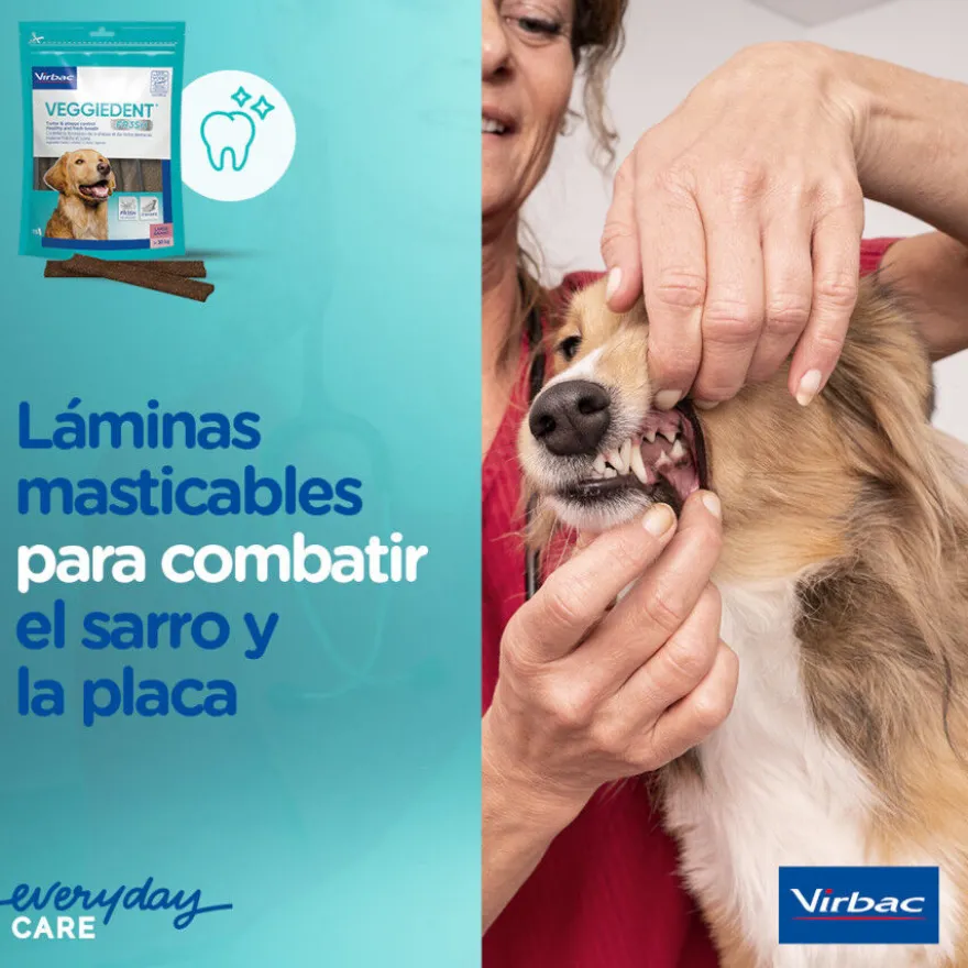 Virbac Snacks Dentários Veggiedent Fresh para cães de raça pequena