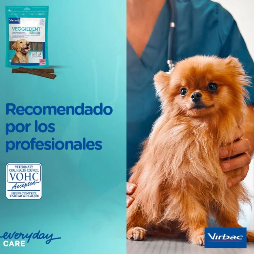 Virbac Snacks Dentários Veggiedent Fresh para cães de raça pequena