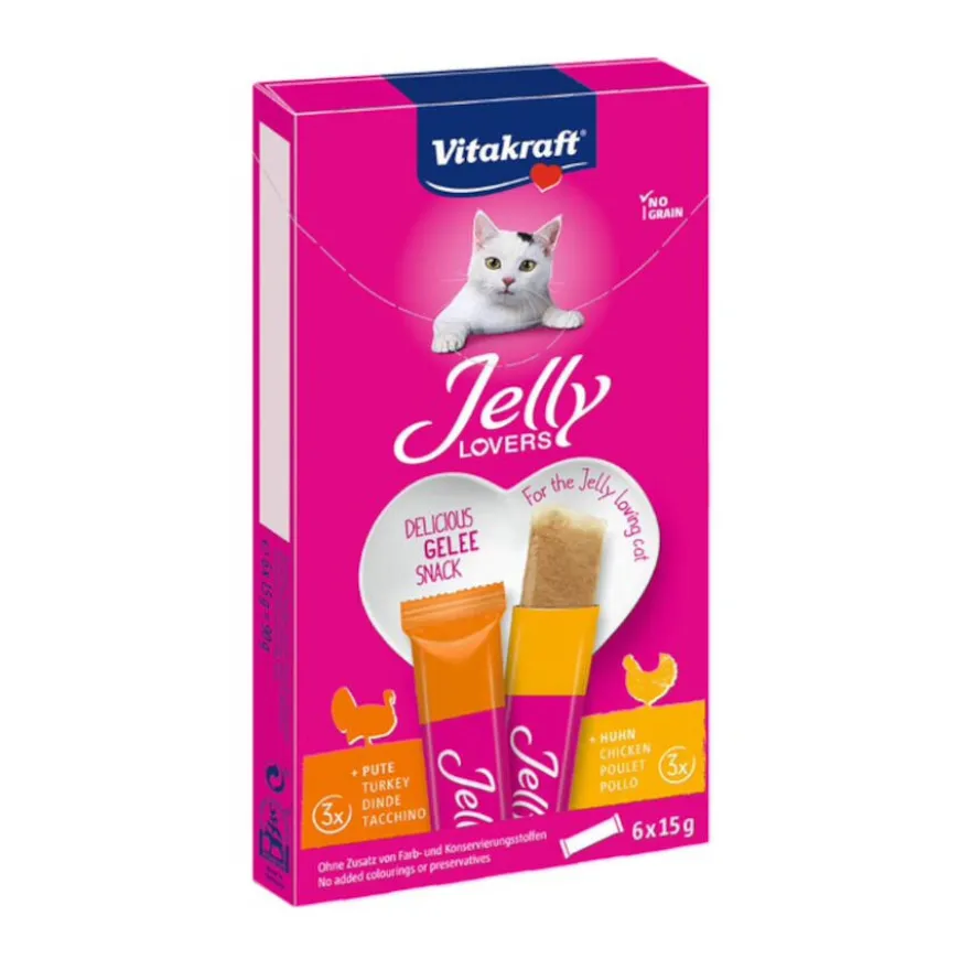 Vitakraft Jelly Lovers Peru e Frango Jelly Lovers para gatos