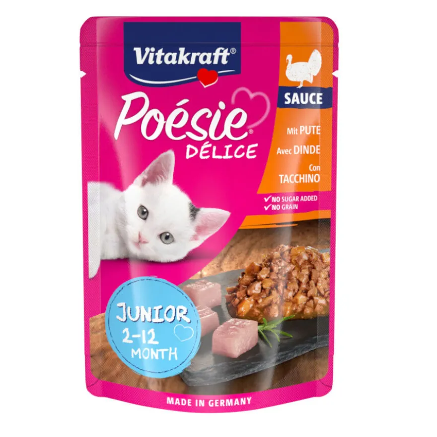 Vitakraft Poésie Junior Peru saqueta em molho para gatos