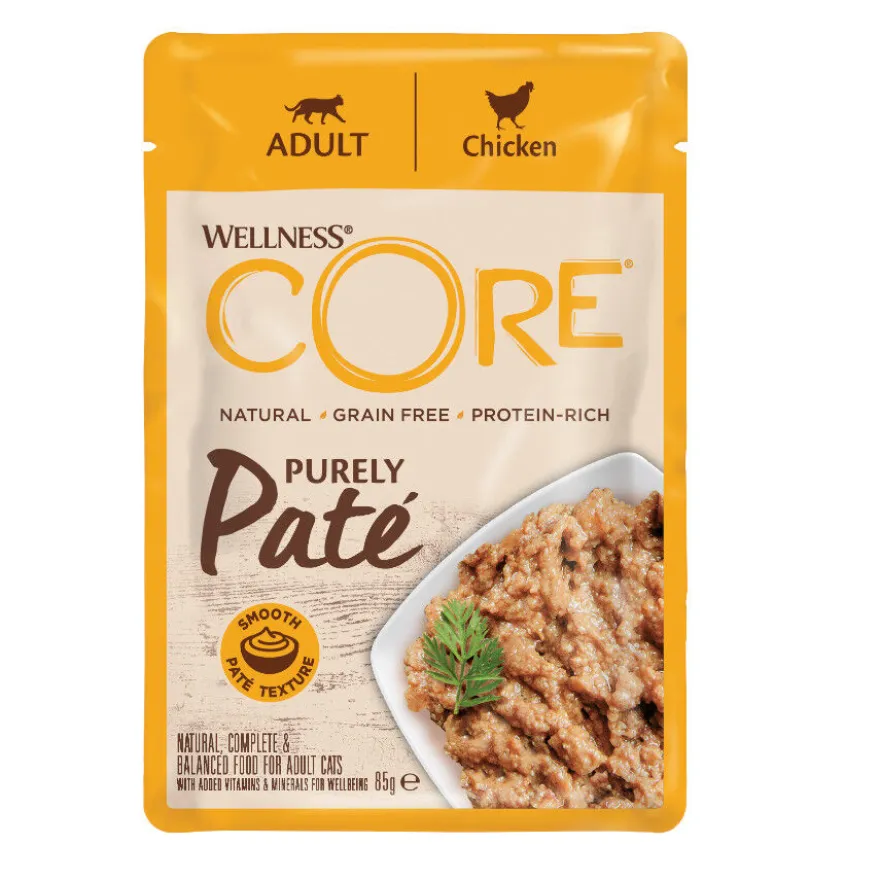 Wellness Core Adult Purely Frango em Patê Saqueta para gatos