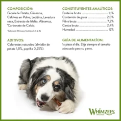 Whimzees Snacks Dentários para cães de porte médio