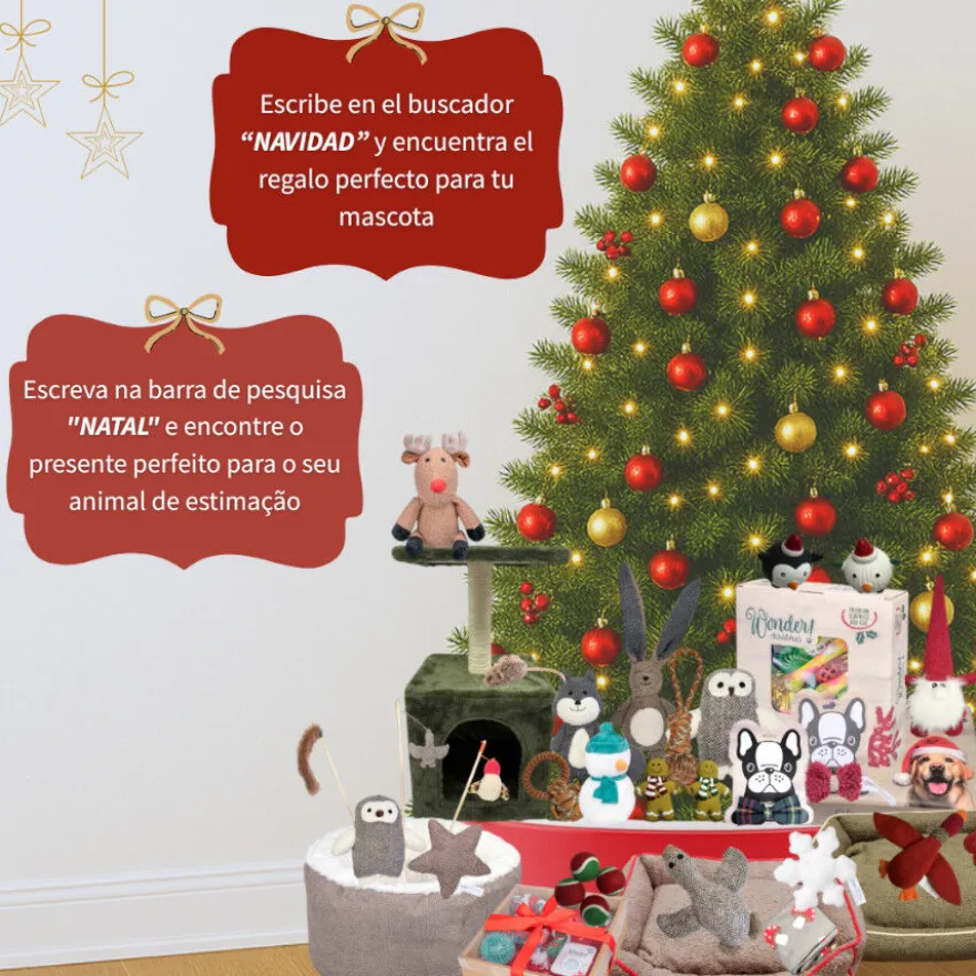 Wonder Christmas Peluche Floco de Neve de Natal para Cães